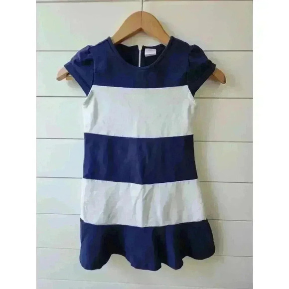 Gymboree Other - Gymboree Girl's Size 6 Blue and White Striped Cap Sleeve Nautical Dress